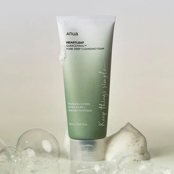 ANUA Heartleaf Quercetinol Pore Deep Cleansing Foam 150ml at Cosmetic House.lk