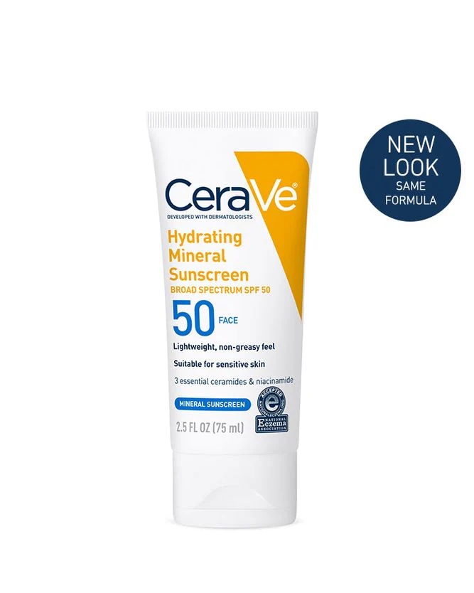 Cerave Hydrating Mineral Sunscreen SPF 50 Face Lotion at Cosmetic House.lk