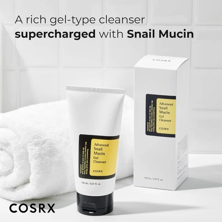 Cosrx Advanced Snail Mucin Gel Cleanser at Cosmetic House.lk