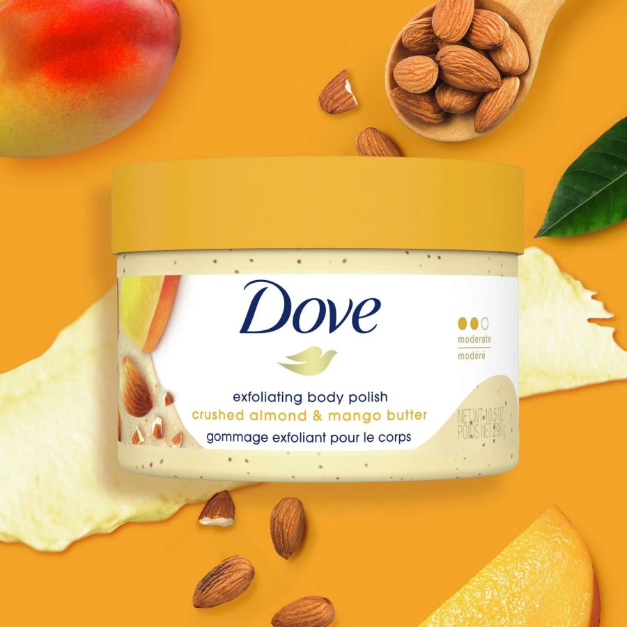 Dove Crushed Almond & Mango Butter Exfoliating Body Scrub at Cosmetic House.lk
