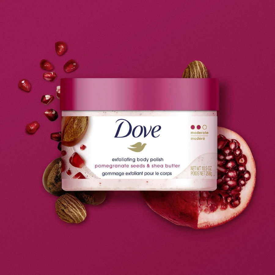 Dove Pomegranate Seeds & Shea Butter Body Scrub " at Cosmetic House.lk