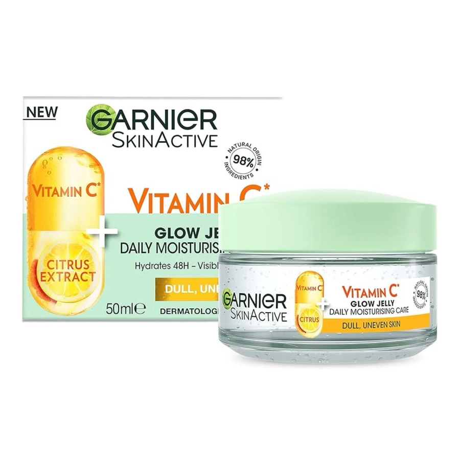 Garnier Skin Active Vitamin C* Brightening Glow Jelly Moisturiser 50ml at Cosmetic House.lk