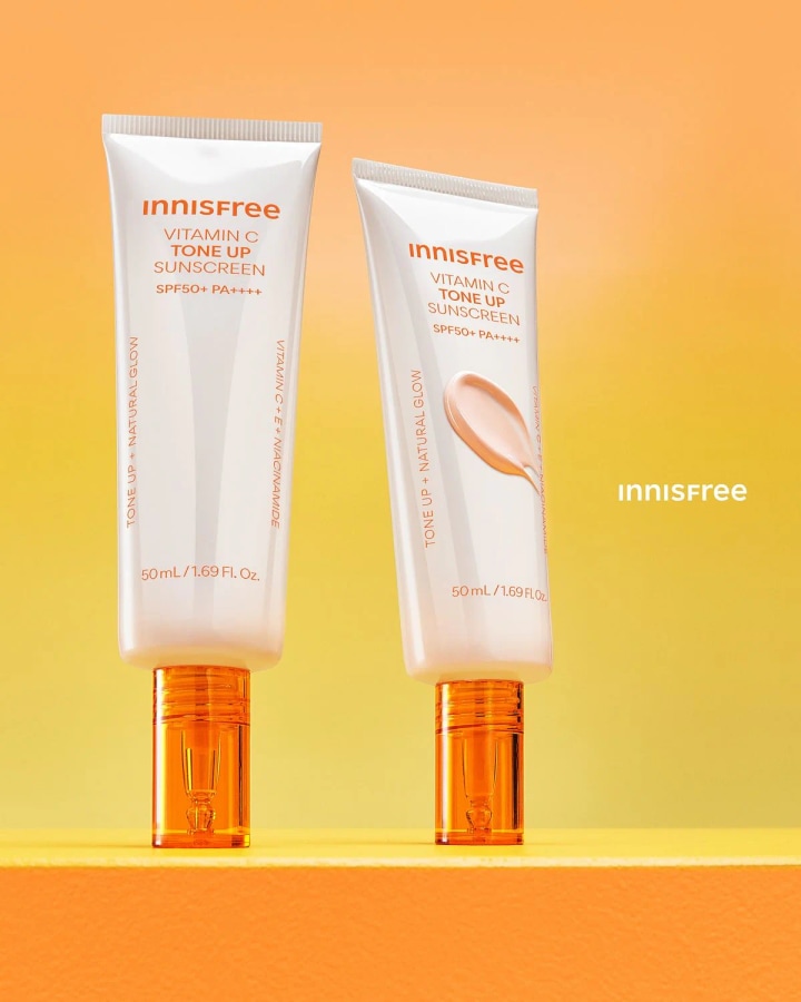 Innisfree Vitamin C Tone Up Sunscreen 50mlx2 at Cosmetic House.lk