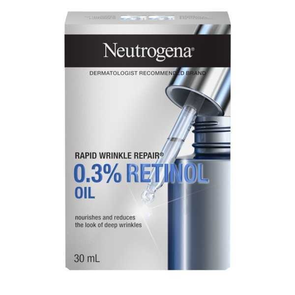 Neutrogena Rapid Wrinkle Repair® Anti-Wrinkle .3% Retinol Lightweight Facial Oil at Cosmetic House.lk