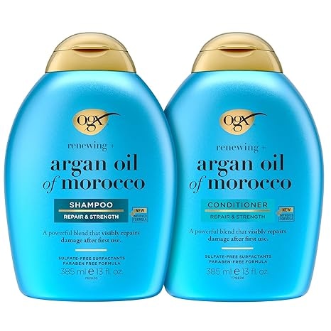 OGX Renewing + Argan Oil of Morocco Shampoo & Conditioner Set at Cosmetic House.lk