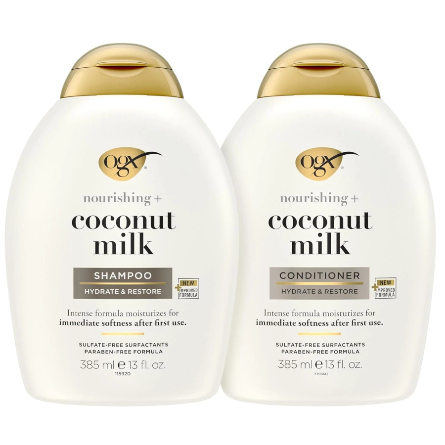 OGX Shampoo and Conditioner Set, Nourishing + Coconut Milk, at Cosmetic House.lk