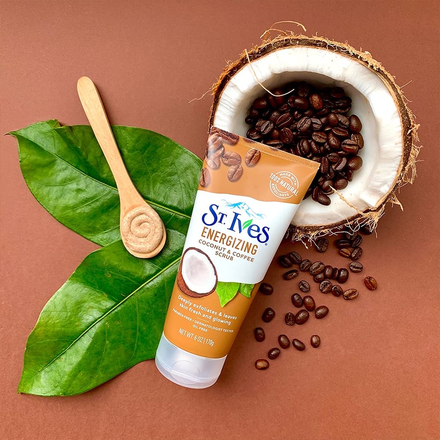 ST Ives  ENERGIZING COCONUT & COFFEE FACE SCRUB at Cosmetic House.lk